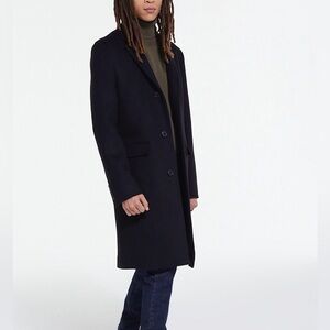 $685 msrp nwt men’s the kooples black wool/cashmere blend coat sz 50 European
